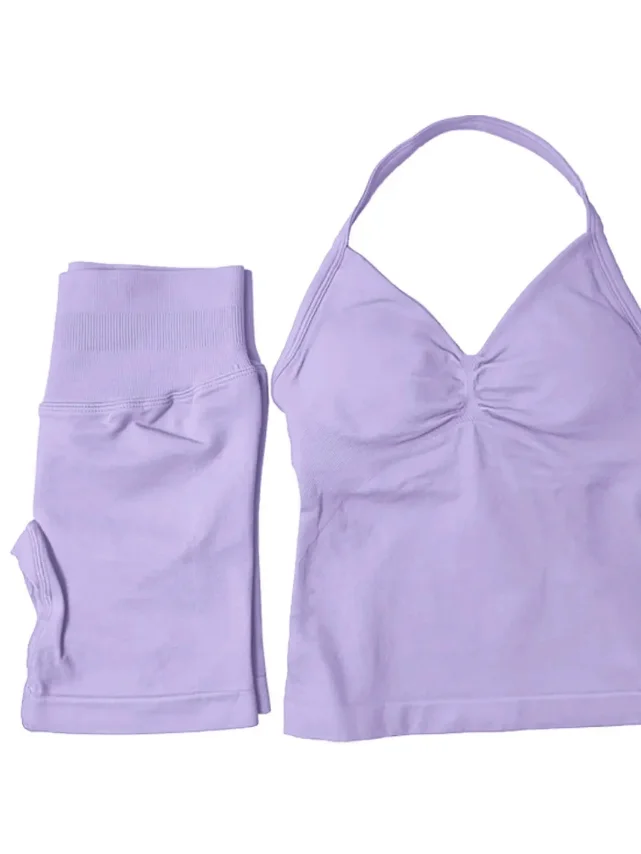 Bleach Blue (Halter Top + Mid Contour Short Performance Set ) ⭐️ ⭐️ ⭐️ ⭐️ product image (3)