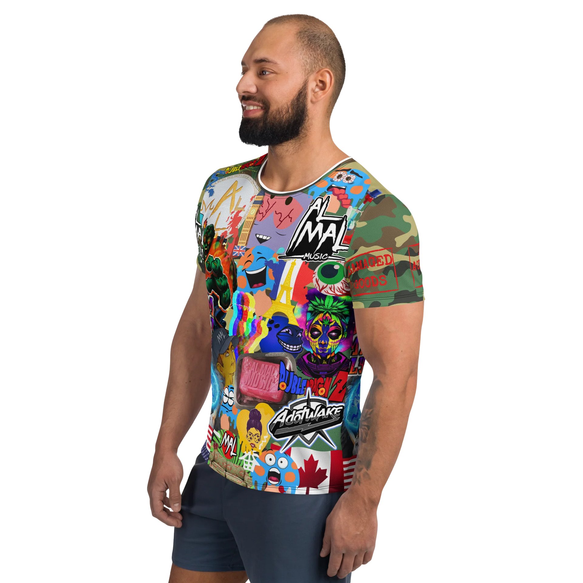 Road So Far Camo All-Over Print T-Shirt product image (3)