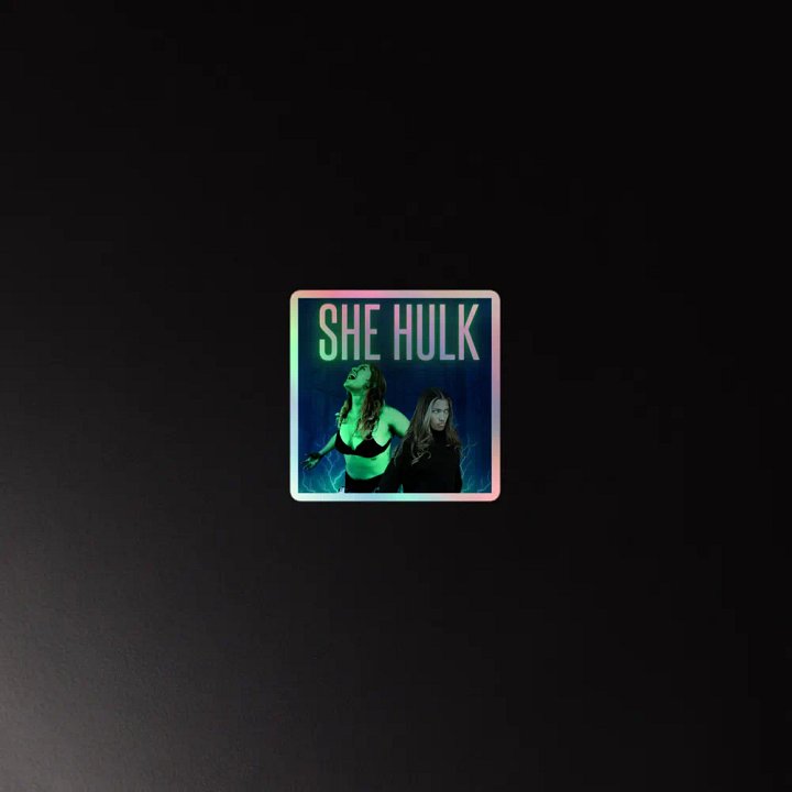 She-Hulk Transformation Holographic Sticker Set product image (4)