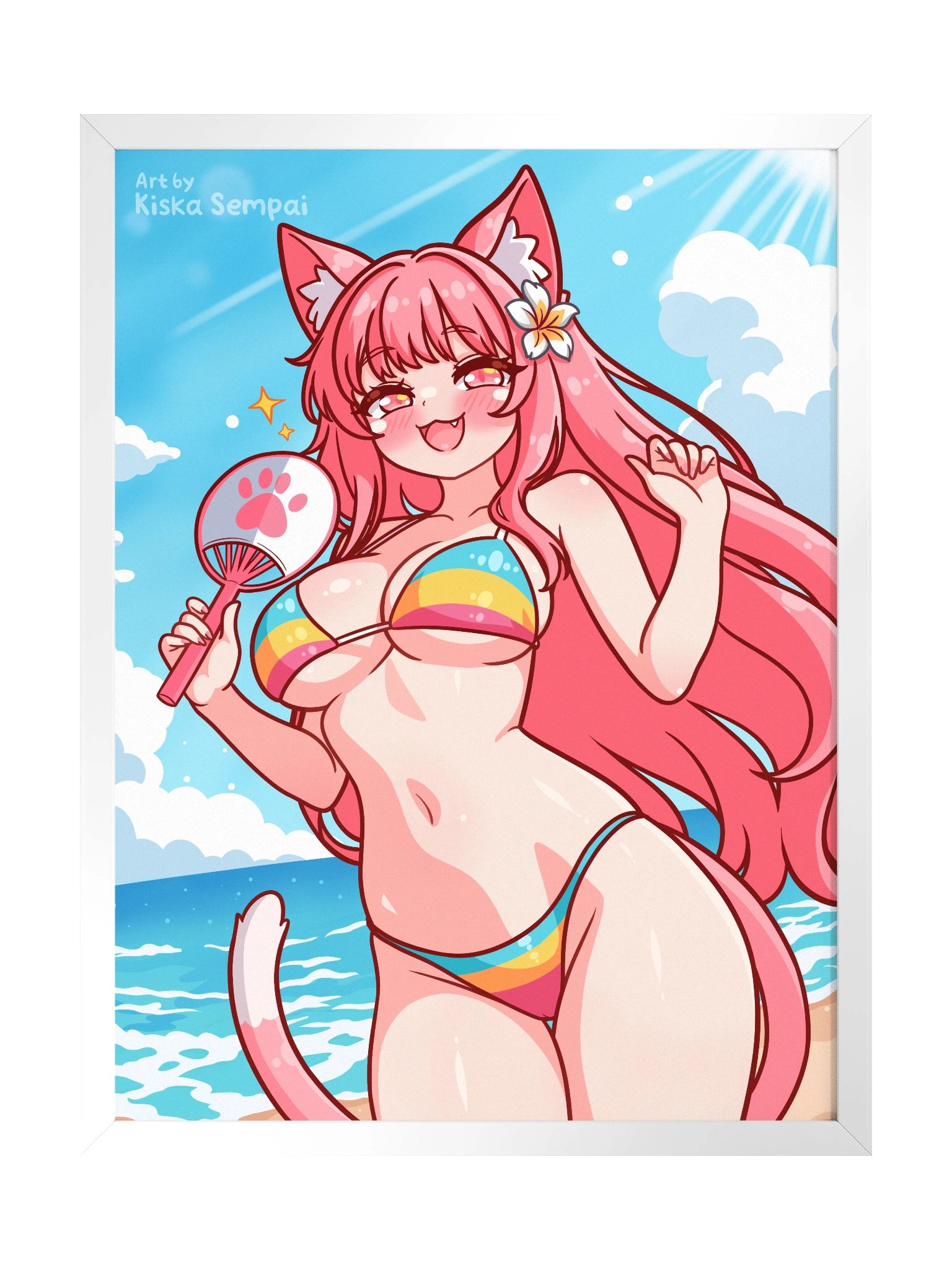 Kiska on the beach ☆ Framed Wall Art product image (2)