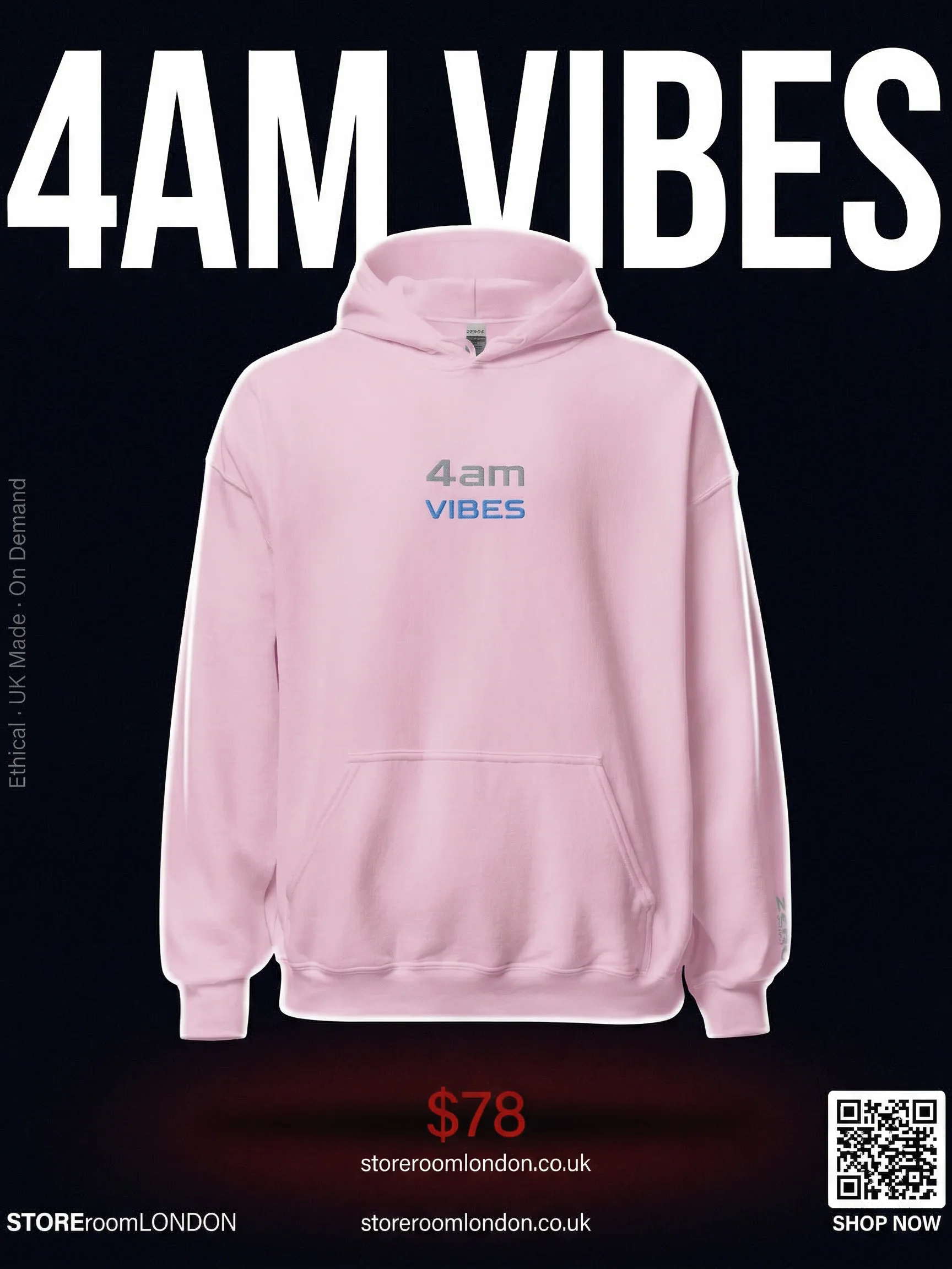 4 AM VIBES Classic Unisex Oversized Hoodie product image (24)