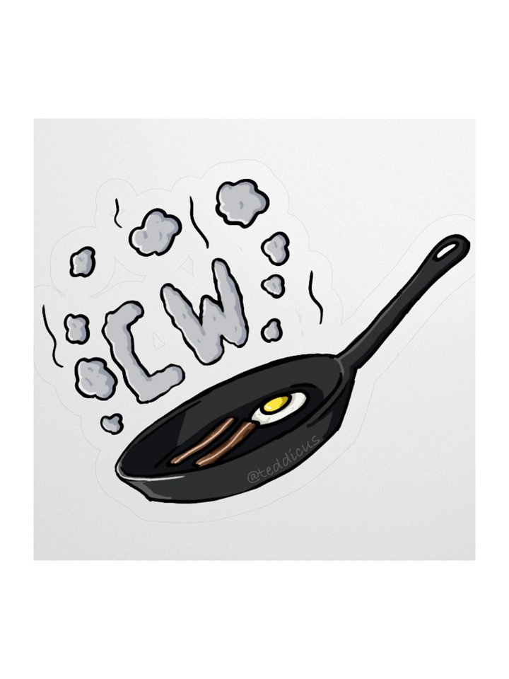 CraftWorks Frying Pan Sticker 🥈 by @teddicus product image (1)
