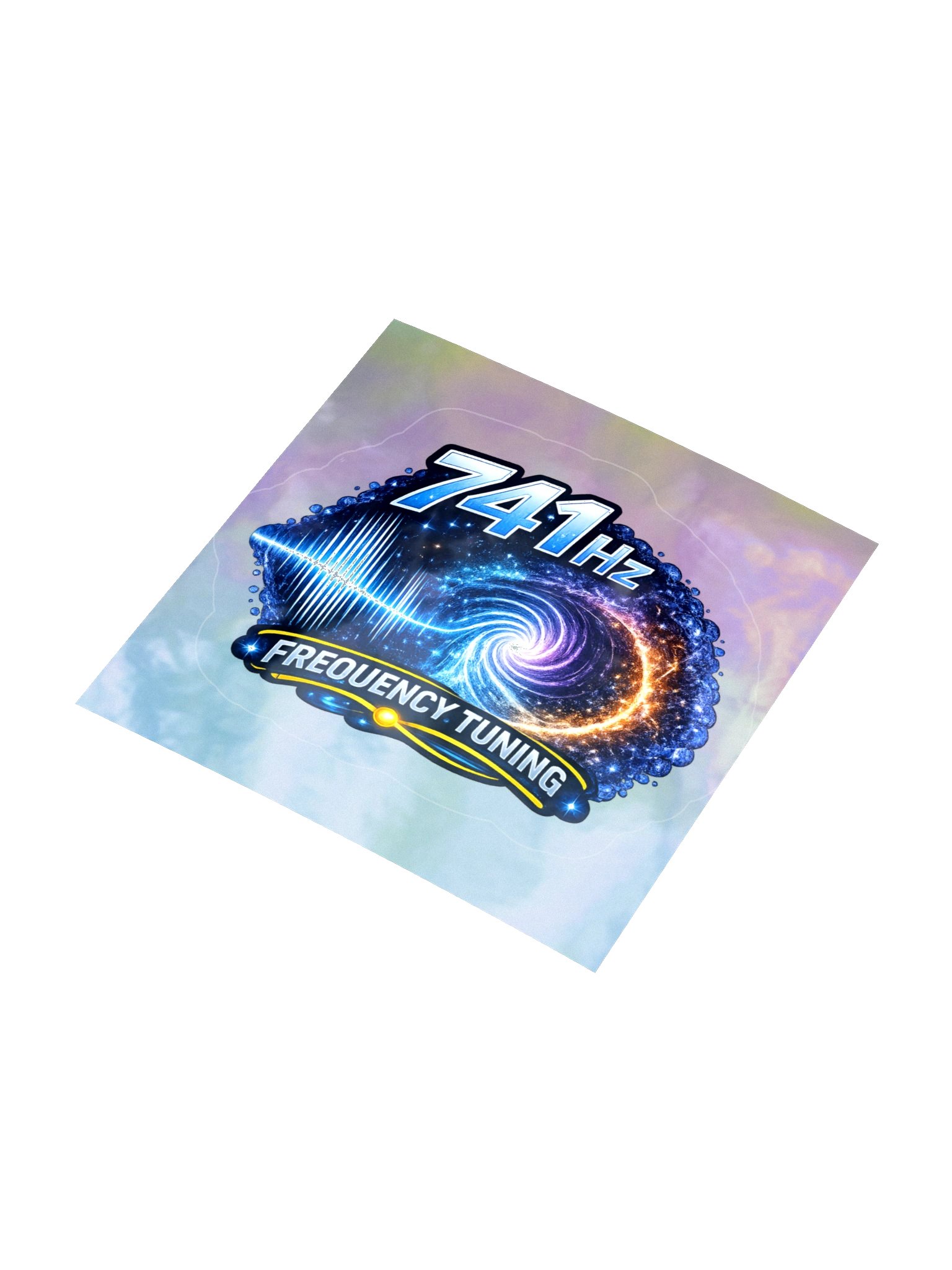 741 Hz Frequency Sticker on Holographic backing product image (8)