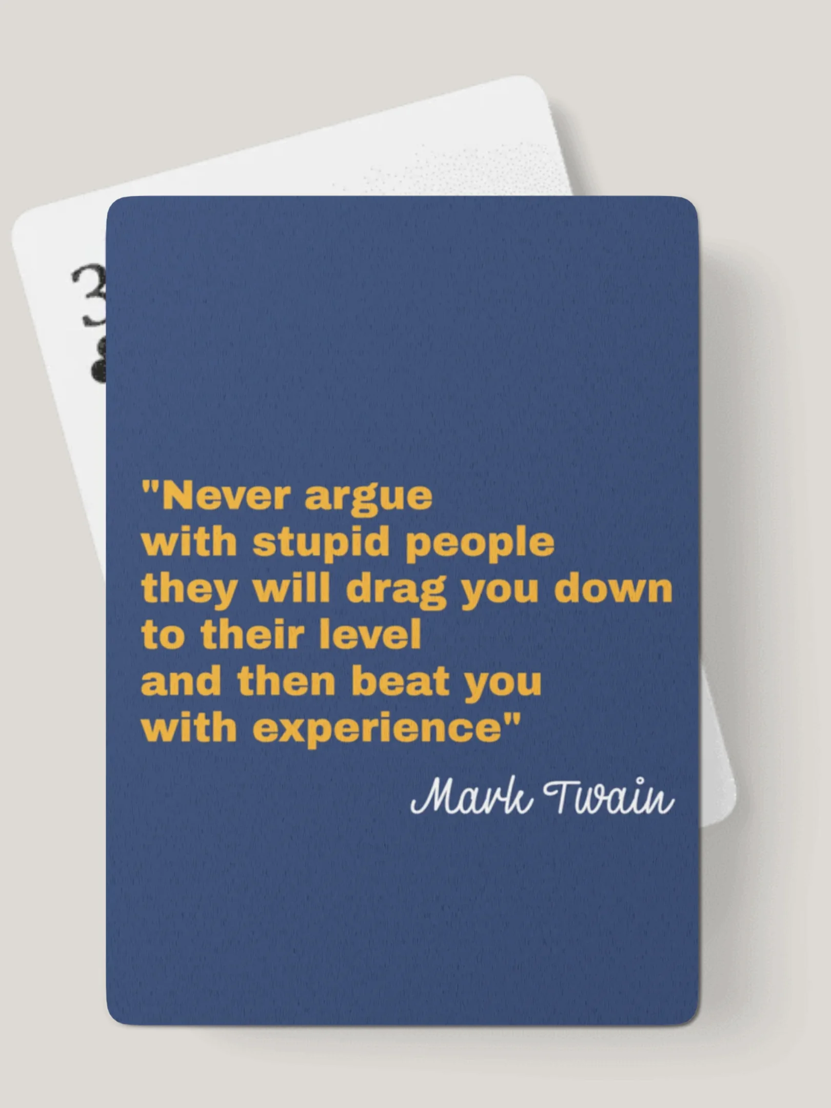 Playing Cards - Twain Navy Blue product image (2)