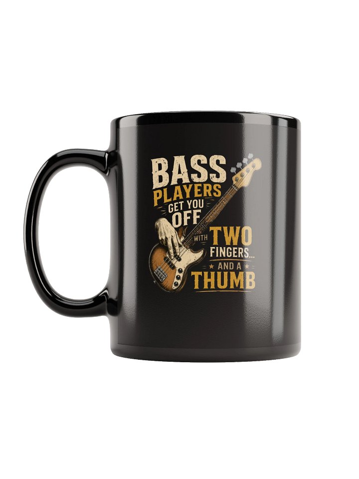 Two-Finger Bass Players Mug — Vintage Twin Graphic product image (1)