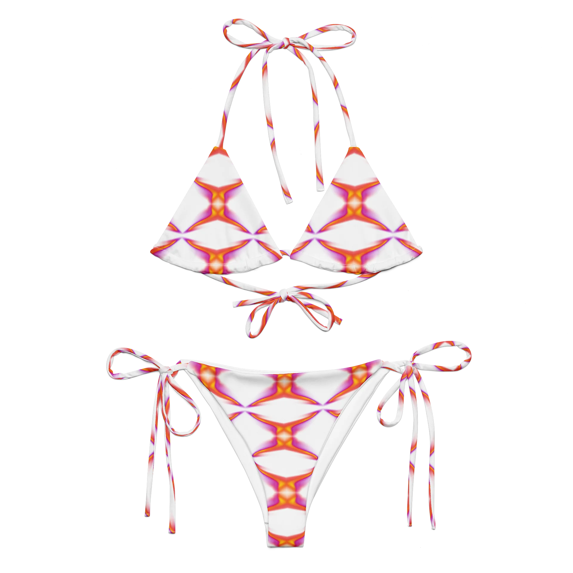 Solar Prism Flare – Summer Glow Kaleidoscope Dreams String Bikini Set product image (6)