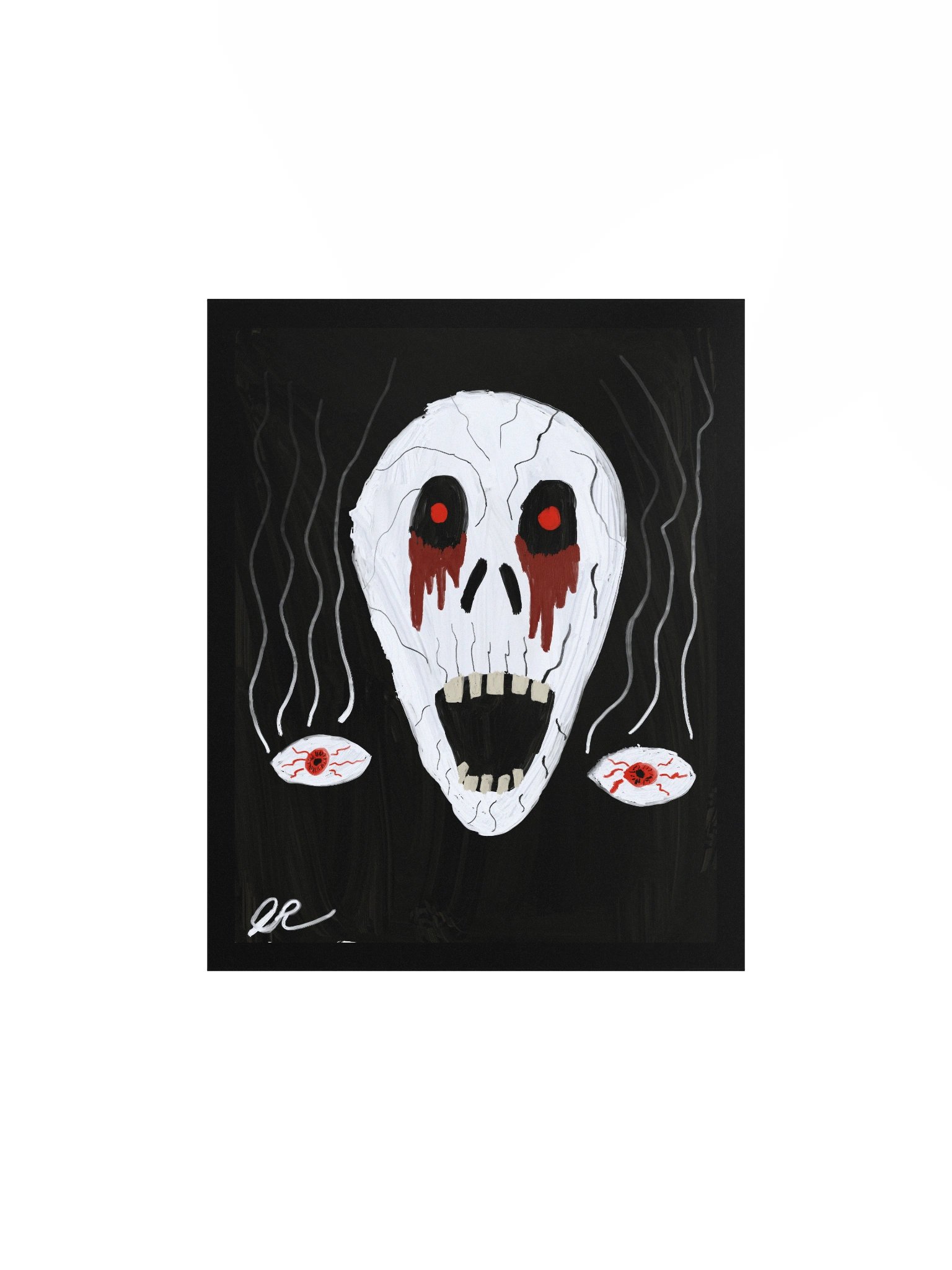 Haunted Grin: Skull & Floating Eyes Poster product image (1)