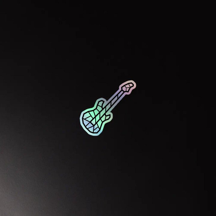 Holographic guitar Sticker Set product image (4)