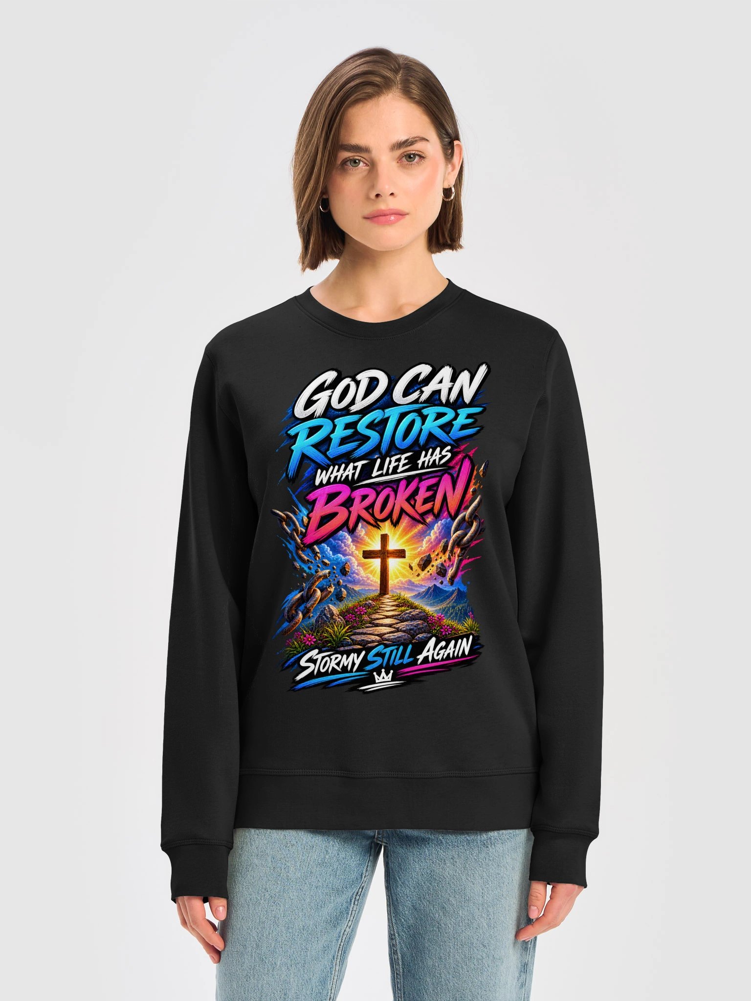 God Can Restore What Life Has Broken Sweatshirt product image (24)
