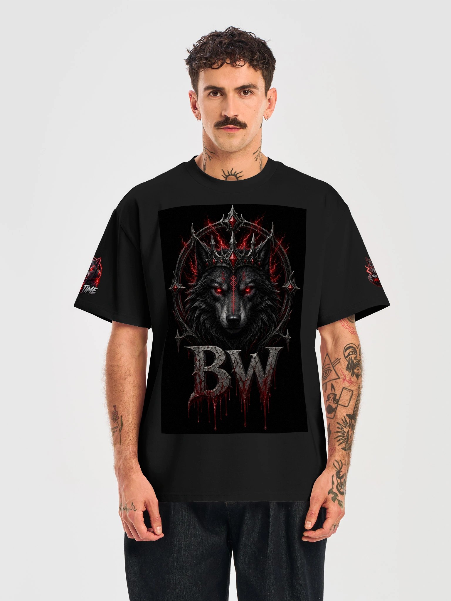 Red Eclipse Wolf Tee product image (18)