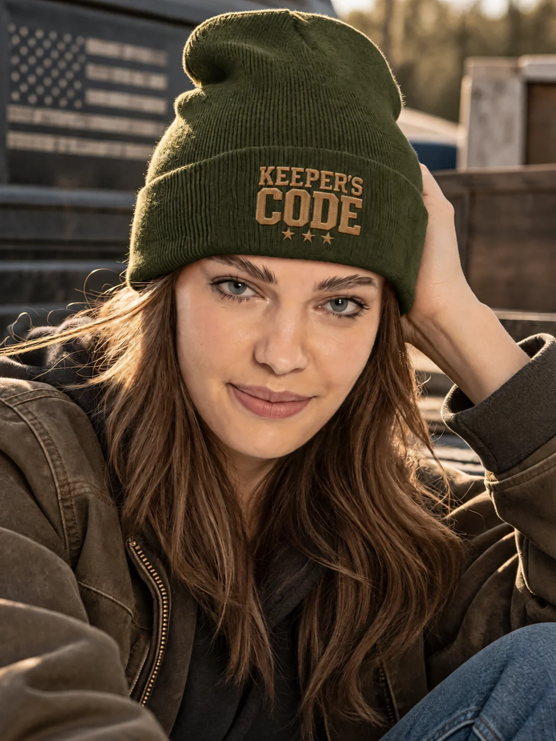 Keeper’s Code™ Signature Logo Embroidered Beanie product image (1)