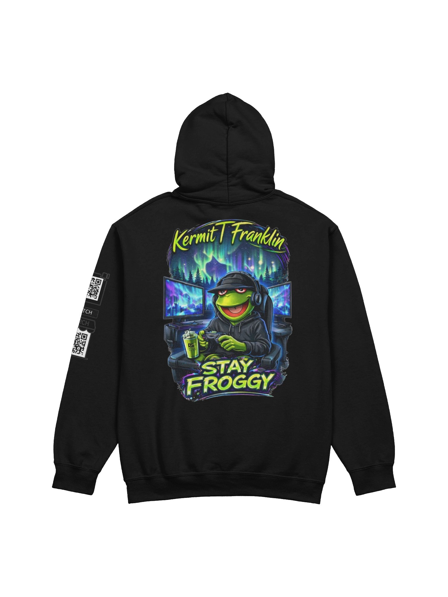 Chill Stay Froggy Hoodie w/QR product image (2)
