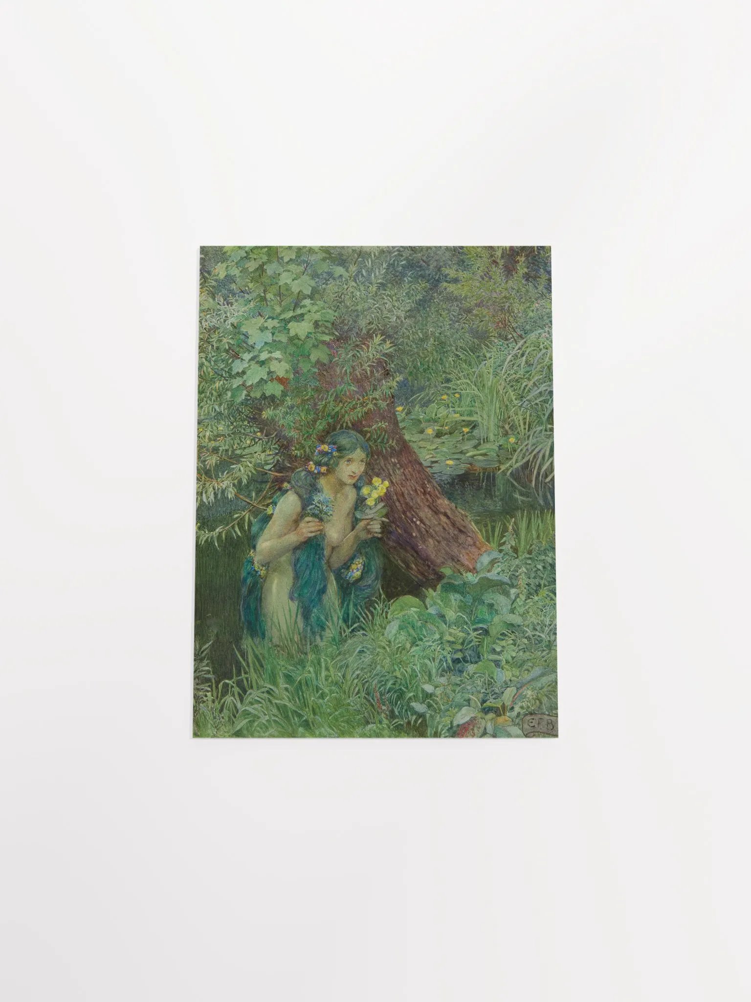''With goodly greenish locks, all loose untied'' by Eleanor Fortescue-Brickdale Poster product image (4)