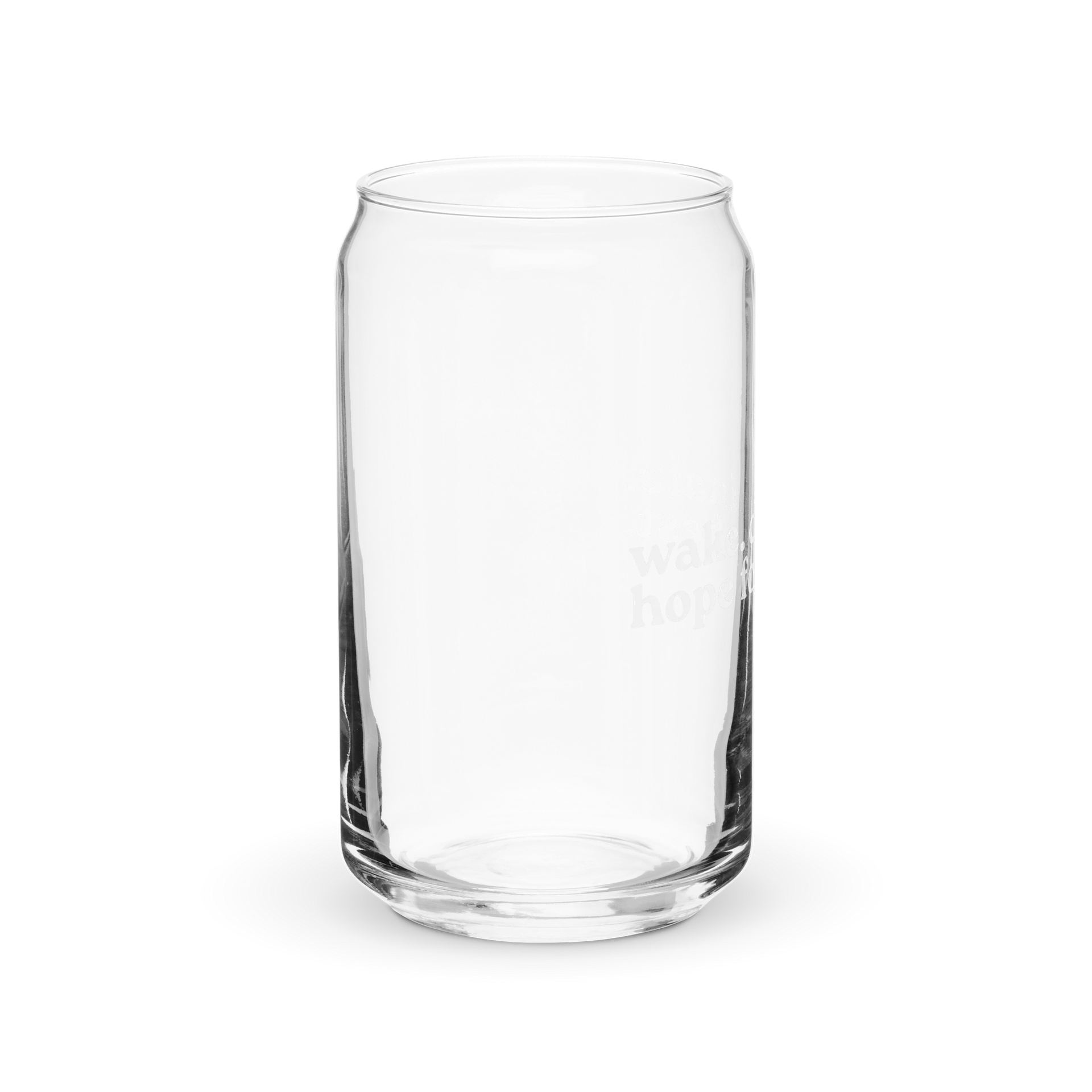 wake & caffeinate (cozy version) glass tumbler product image (8)