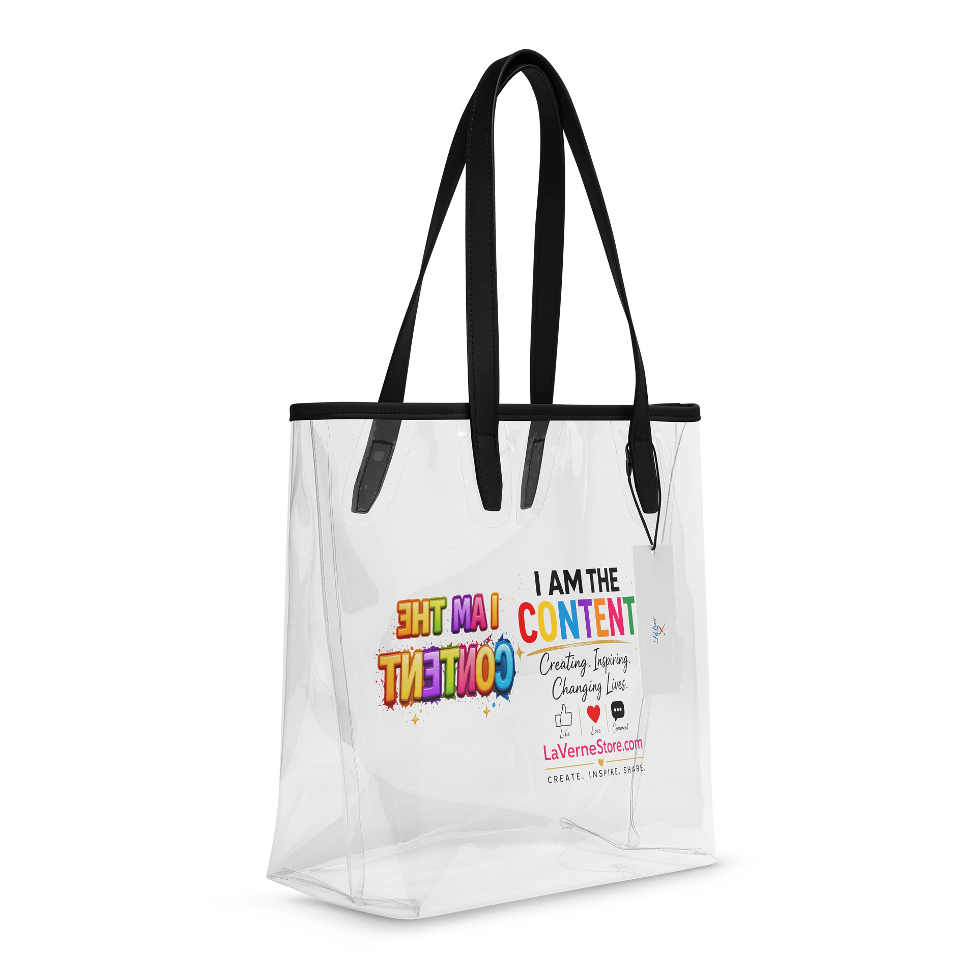 Rainbow Content Clear Tote Bag product image (6)