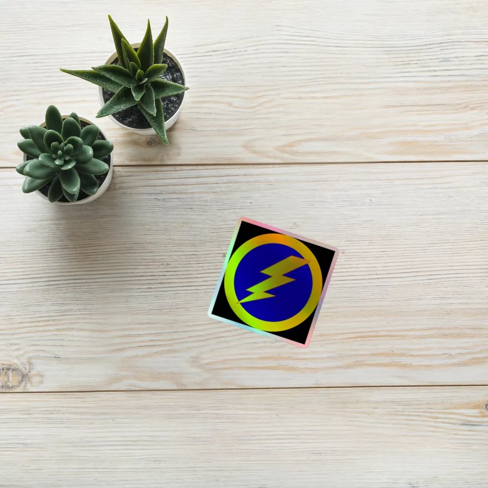 thunderbolt holo sticker product image (10)