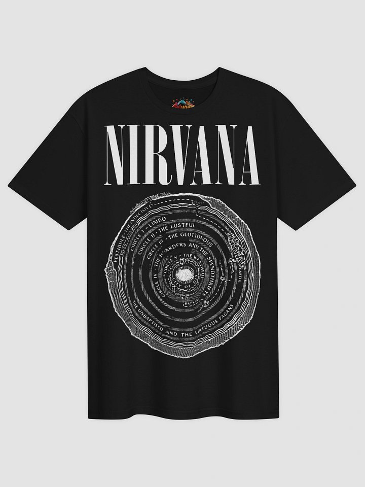 Nirvana Dante's Inferno T-Shirt | Circles of Hell Graphic Tee | Vintage Bleach Era Grunge Collector Shirt product image (2)