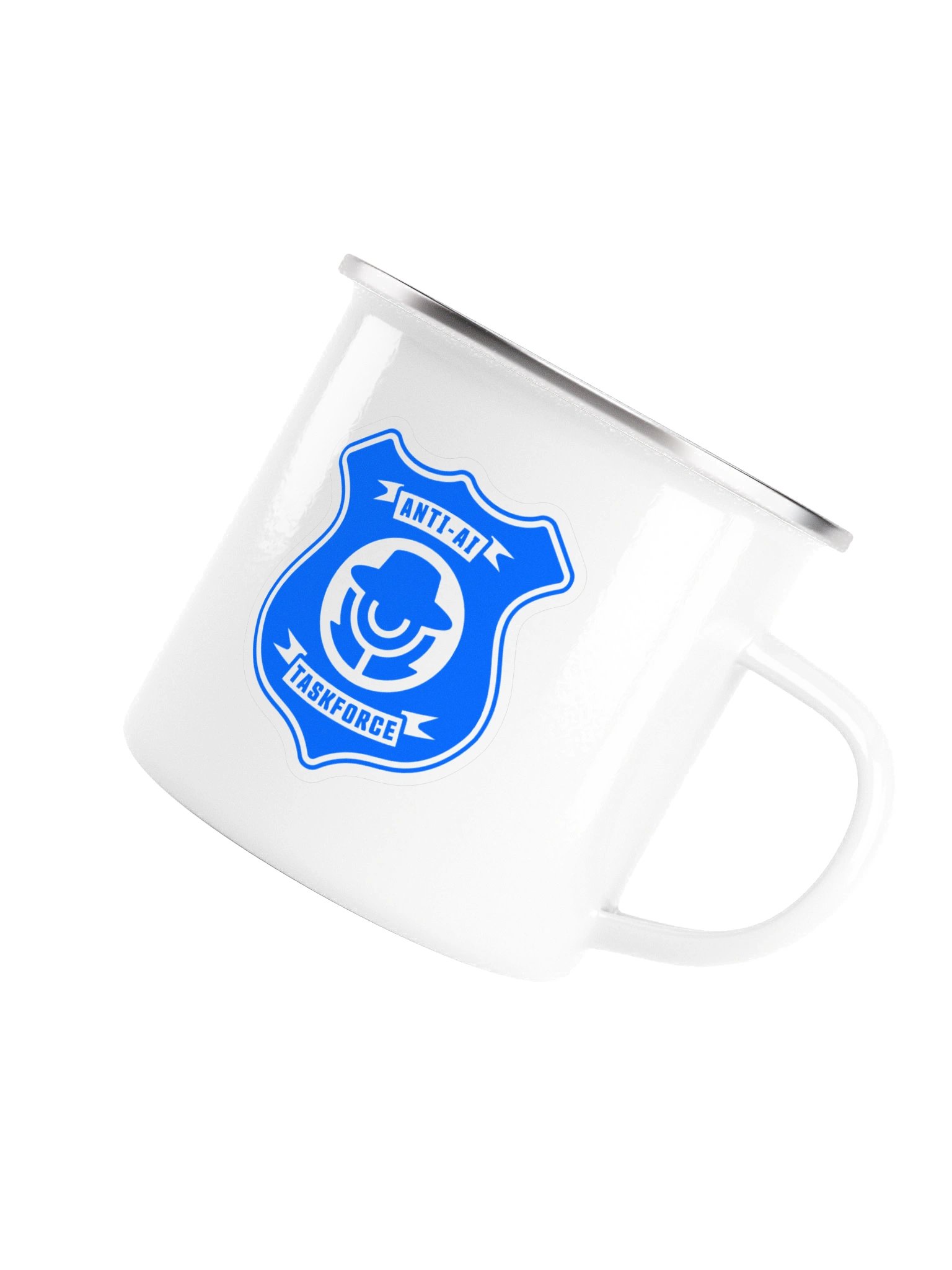 PosterSpy Anti AI Taskforce Enamel Mug product image (3)