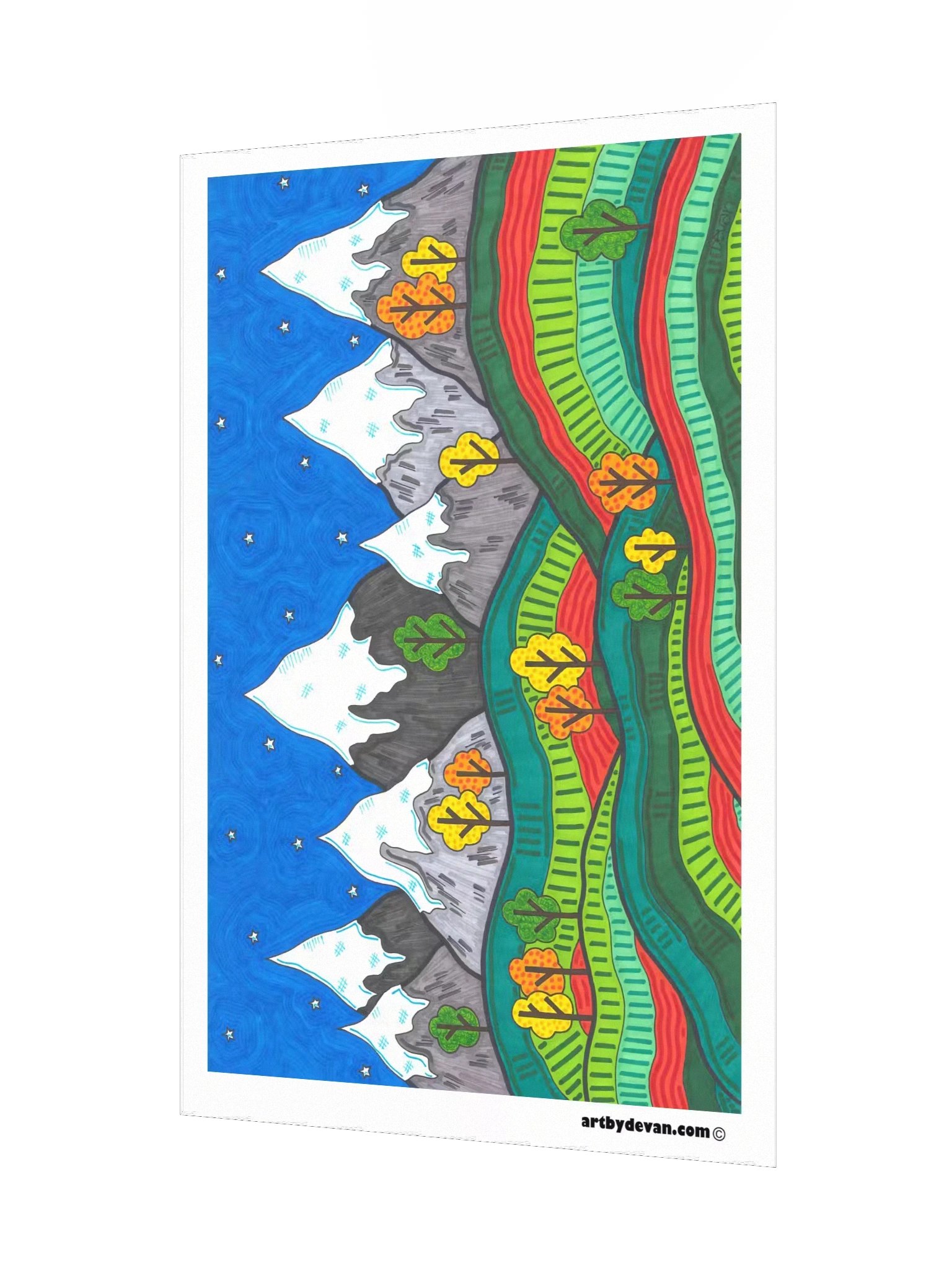 Art Print: Fall in the Mountains product image (3)