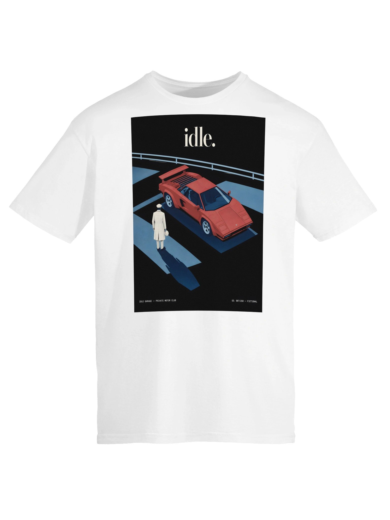 Idle Garage Private Motor Club Graphic Tee product image (15)