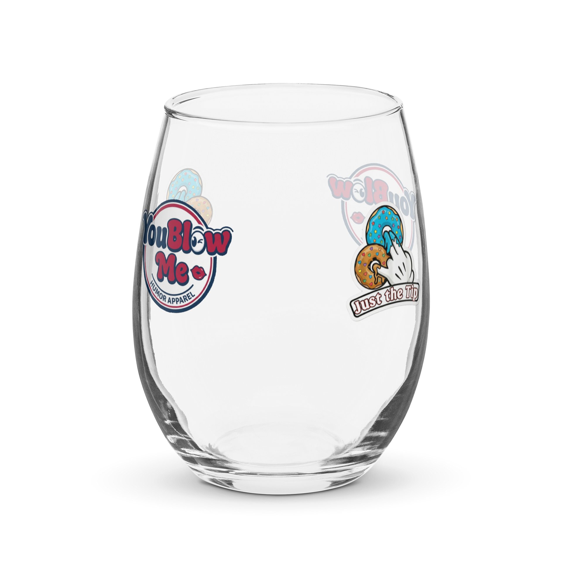 Just The Tip - Custom Stemless Wine Glass product image (2)