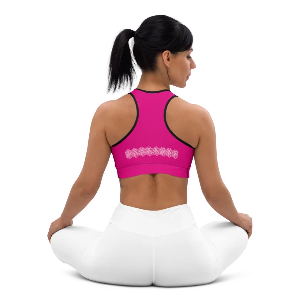 Lace Pink Premium Sportswear Gymtop product image (12)