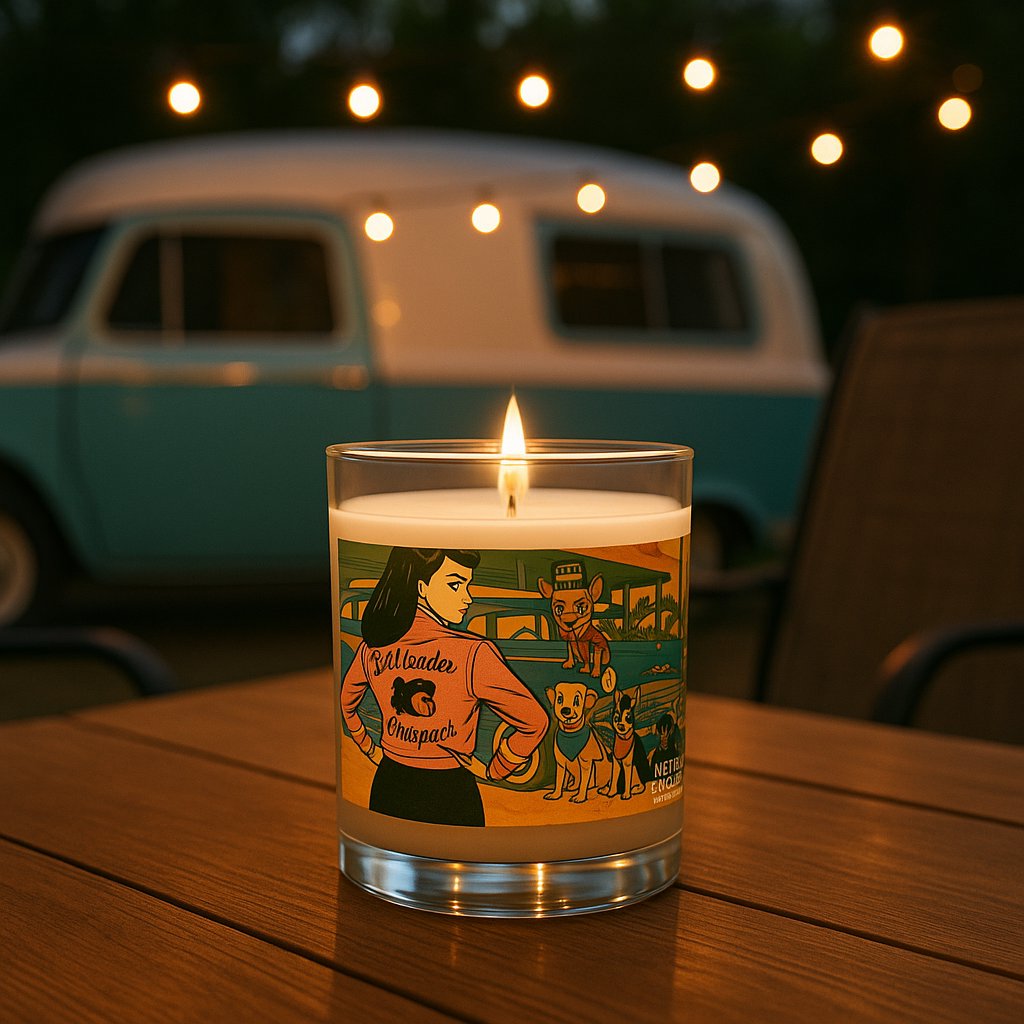 Leader of the Pack Soy Wax Candle – Retro Dog Lover Home Decor product image (6)