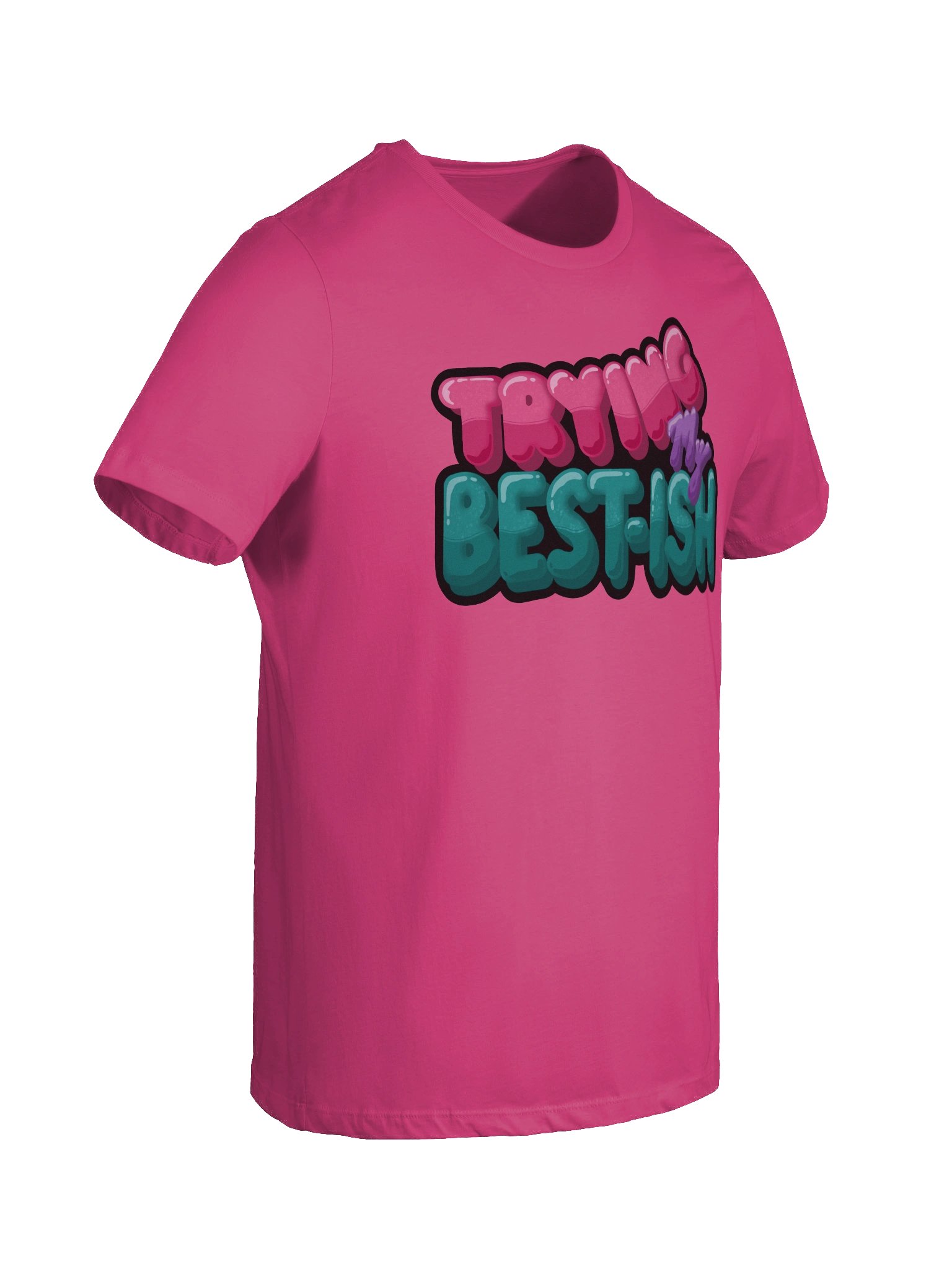 “TRYING MY BEST-ISH” - Kawaiifiti Style - Women's Relaxed-fit T-Shirt (Light) product image (8)