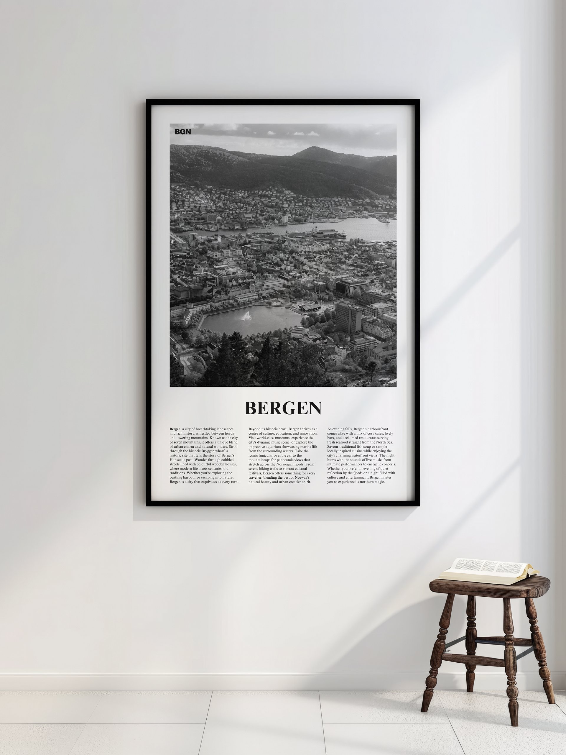 Bergen 02 Newspaper Poster | Framed product image (2)