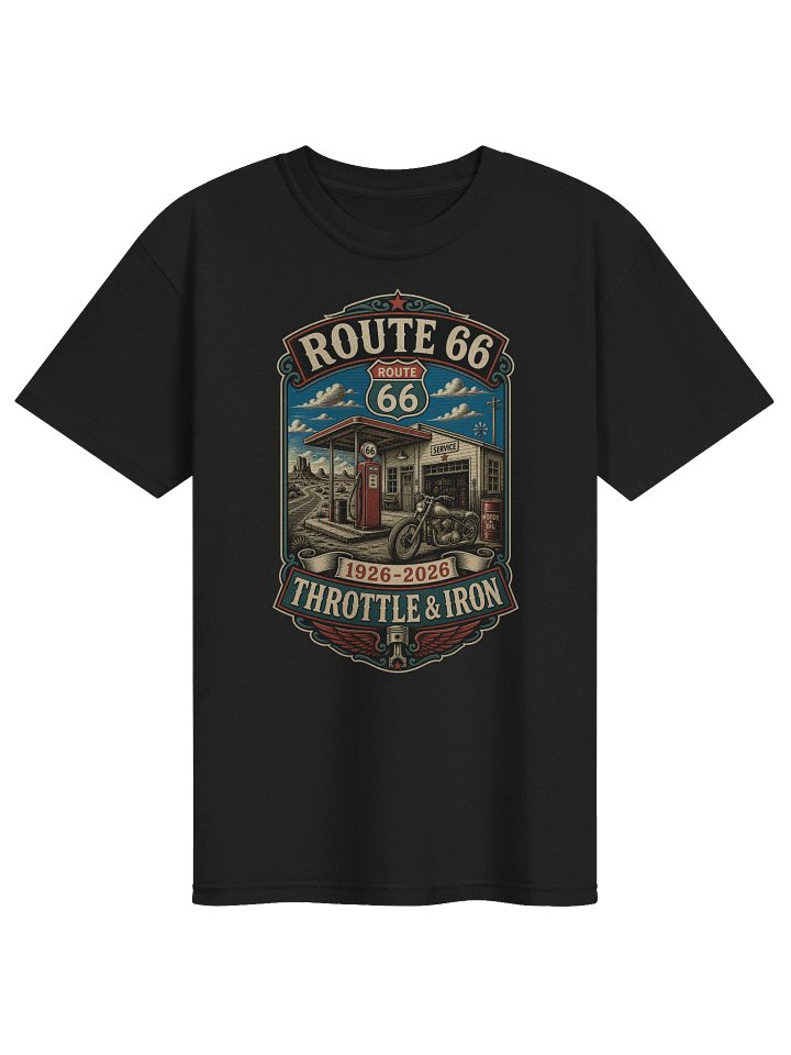 Throttle & Iron Route 66 Centennial Tee - Front Graphic product image (1)