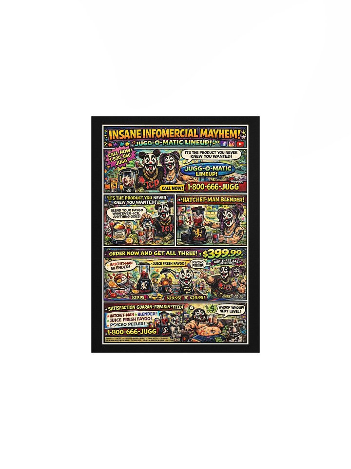 📺 Insane Infomercial Mayhem – 5x7 Matte Poster product image (1)