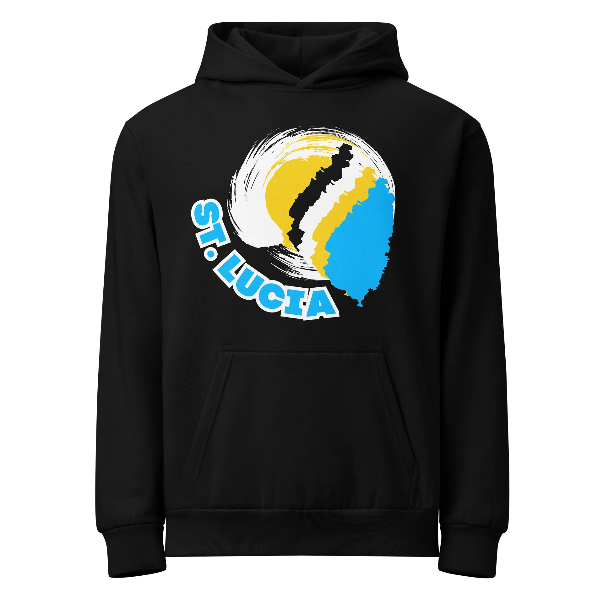 St. Lucia Brushstroke Island Urban Hoodie product image (1)