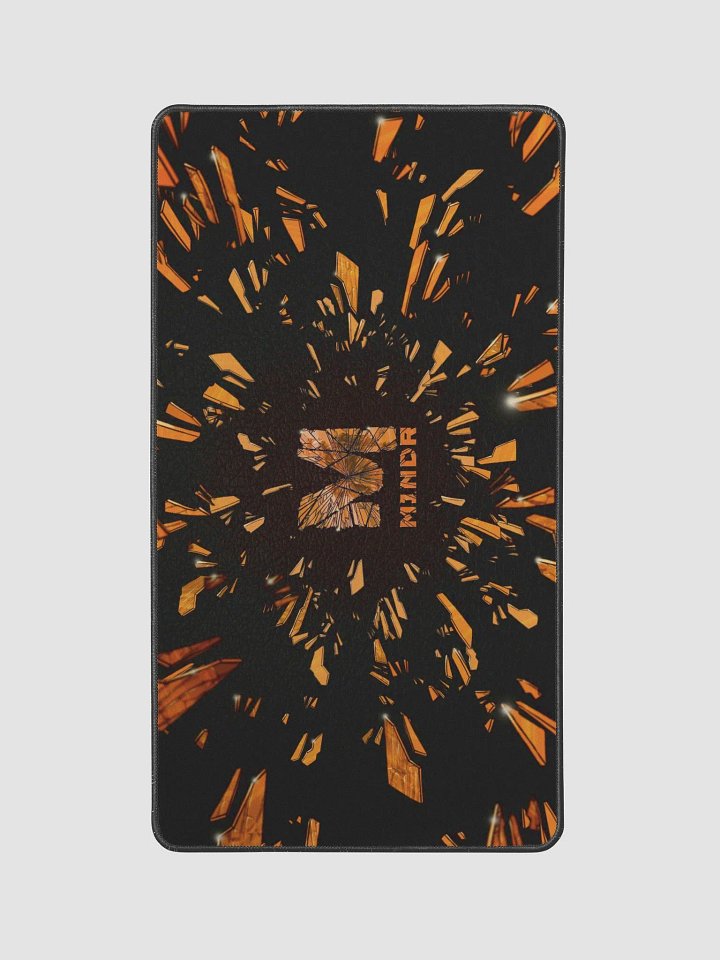M1NDR Ultra-Wide Mouse Pad (Black/Orange) product image (1)