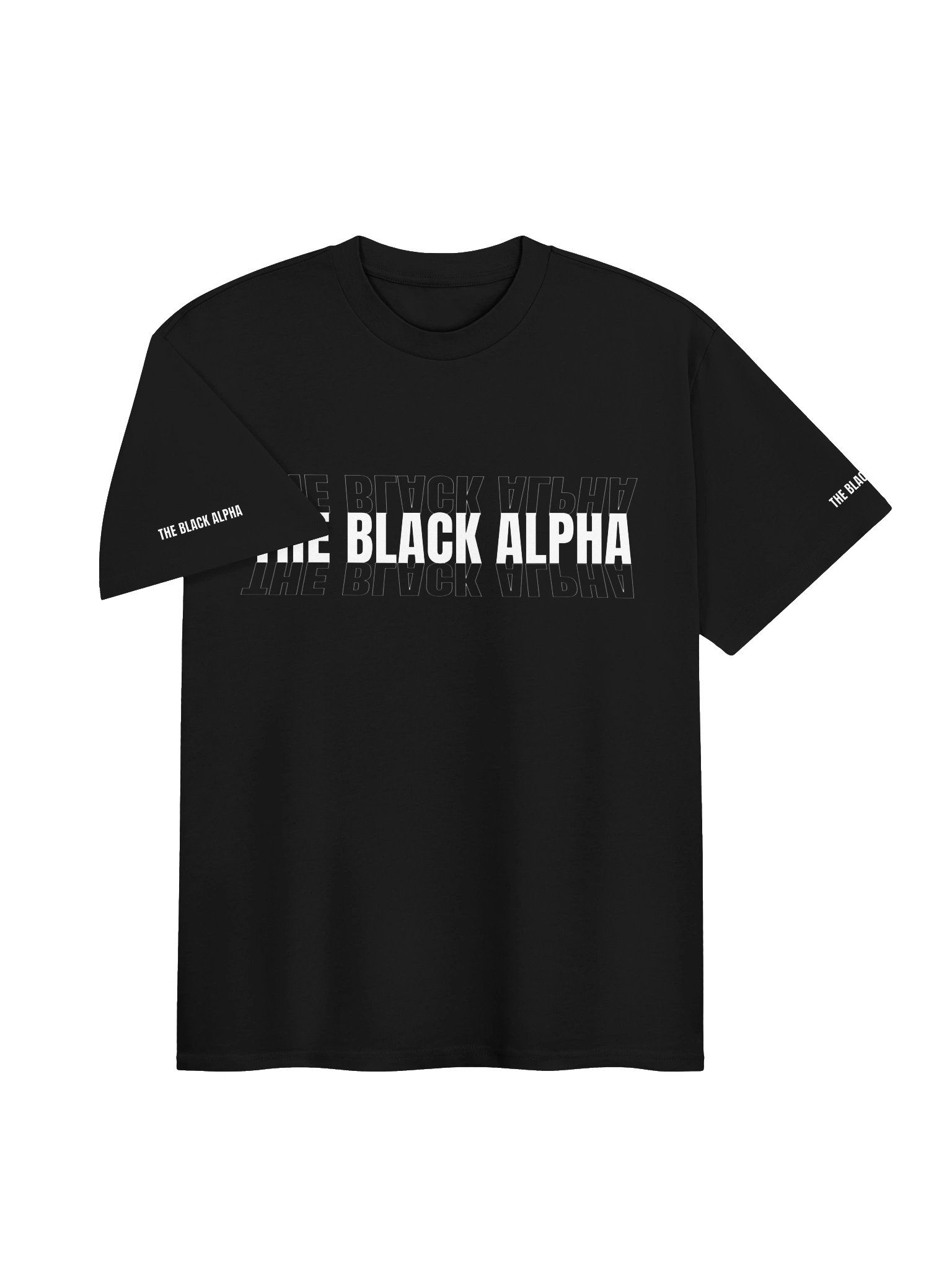 The Black Alpha Bold Mirror Tee product image (3)