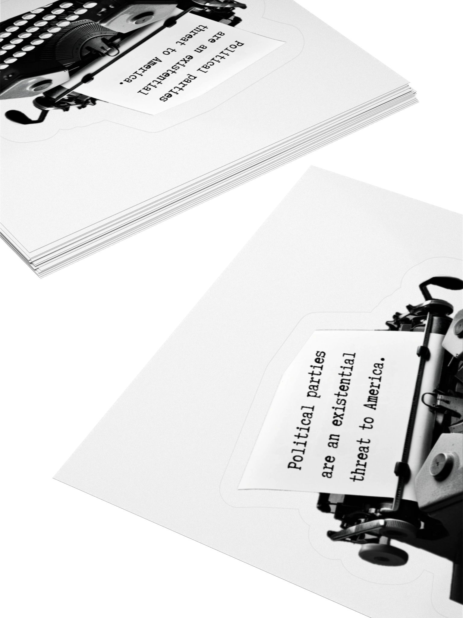Existential ThreatTypewriter Sticker product image (12)