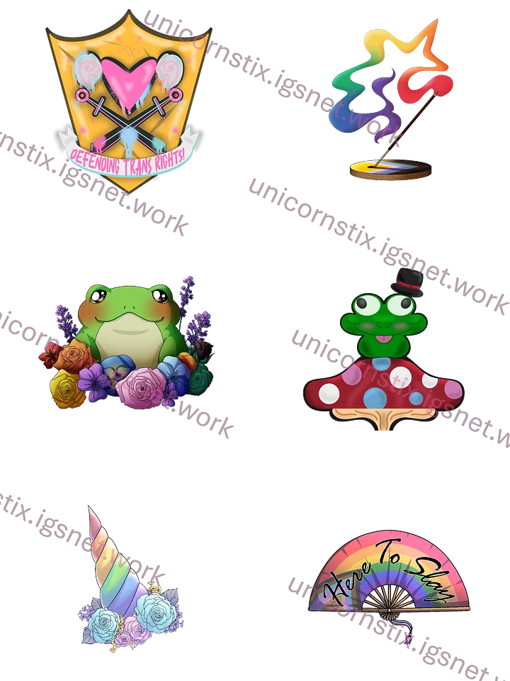Print Your Own Pride 2026 Sticker Sheet product image (1)