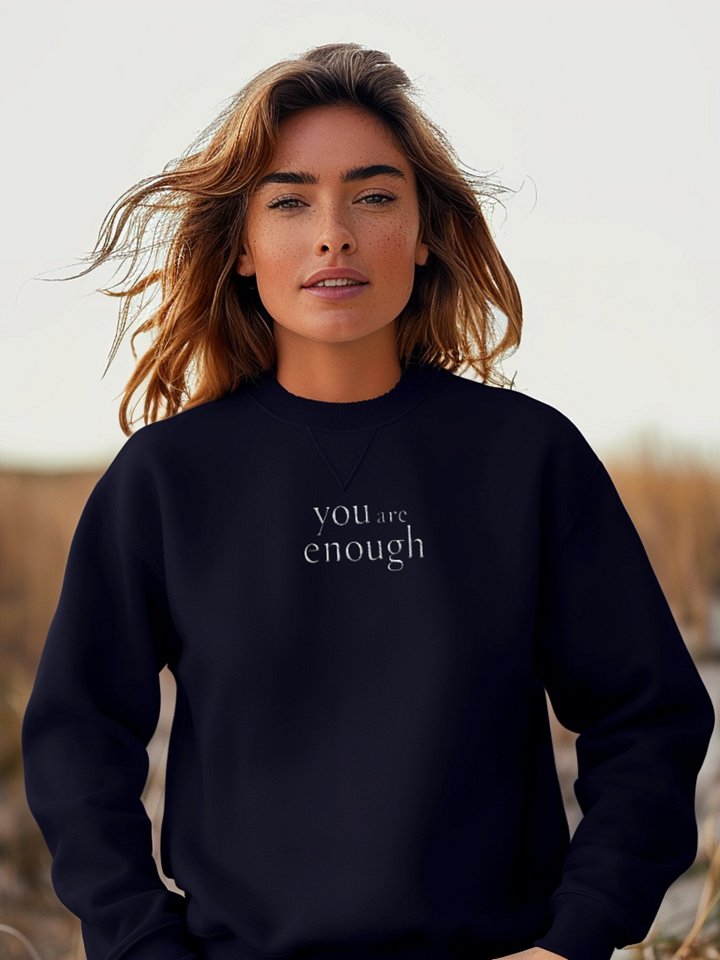 You Are Enough Unisex Embroidered Sweatshirt product image (1)