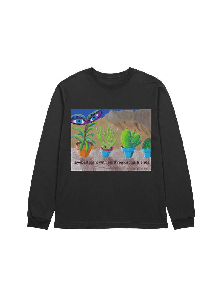 Eyeball Plant and Cactus Crew Long Sleeve Tee product image (1)