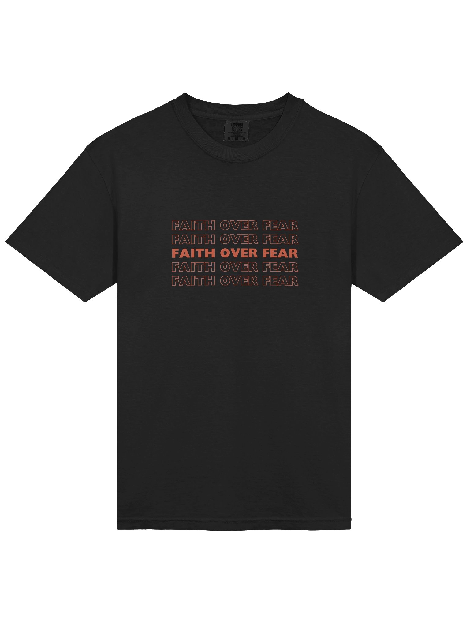 Faith Over Fear Heavyweight Tshirt product image (3)