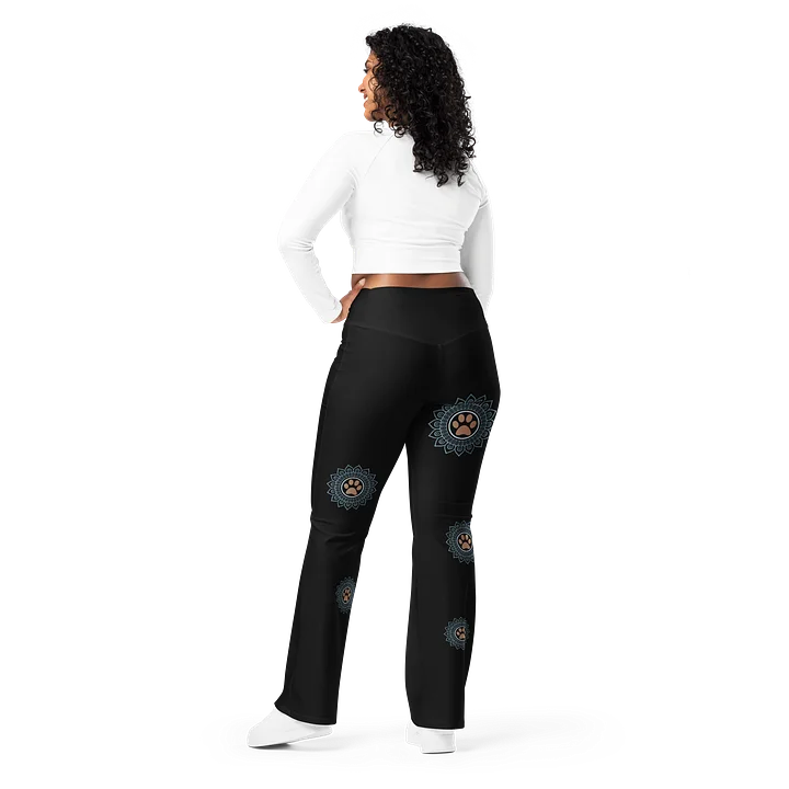 Paws and Reflect Mandala Paw Print Flare Yoga Pants product image (2)