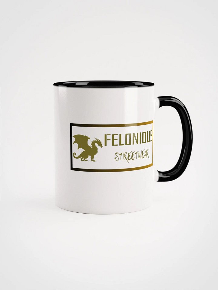 Felonious Streetwear Dragon Gold Logo Ceramic Mug product image (11)