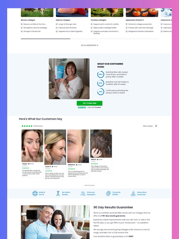 Supplement Product Page – Collagen & Beauty Wellness Template product image (8)