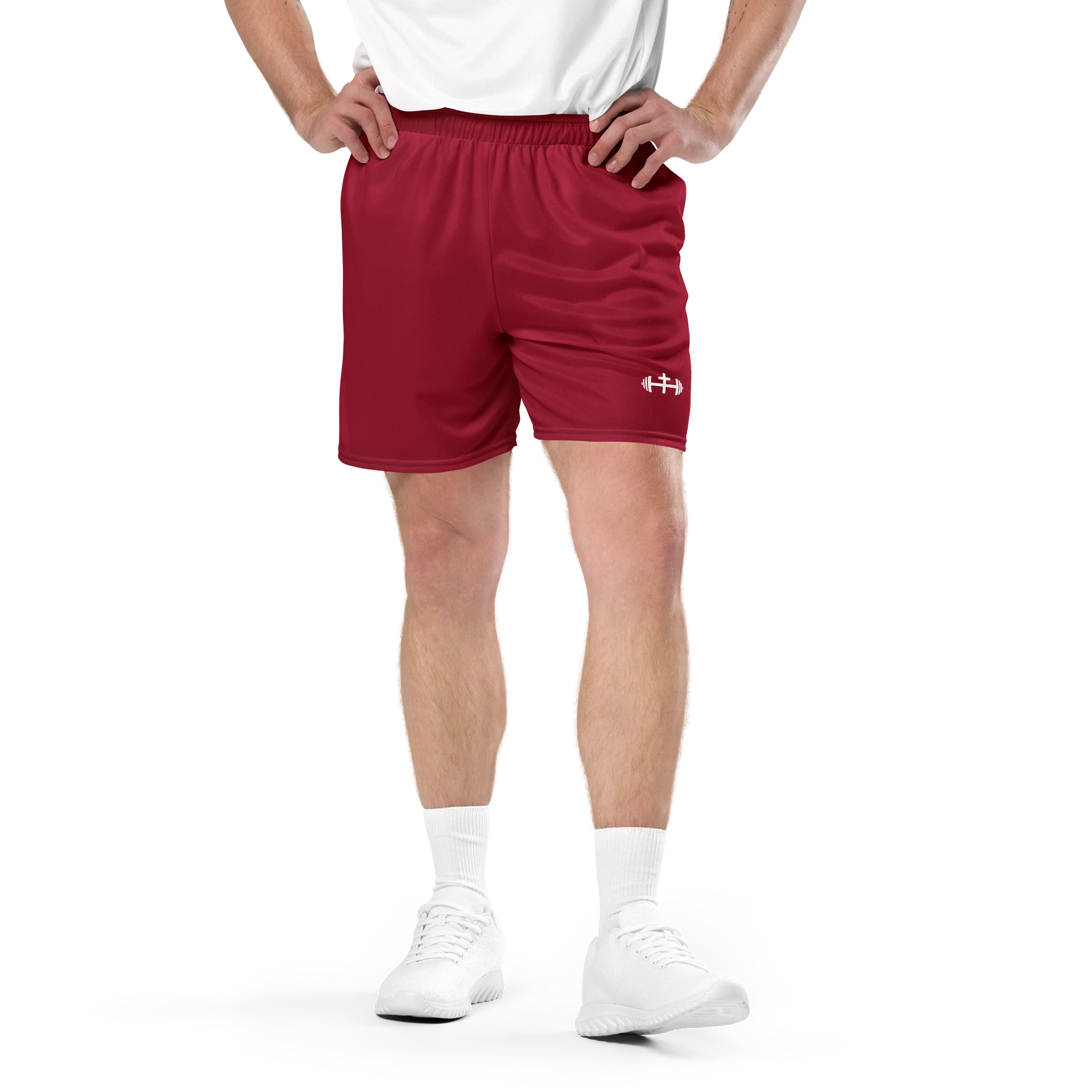 His House Mens Performance Mesh Shorts - Red product image (1)