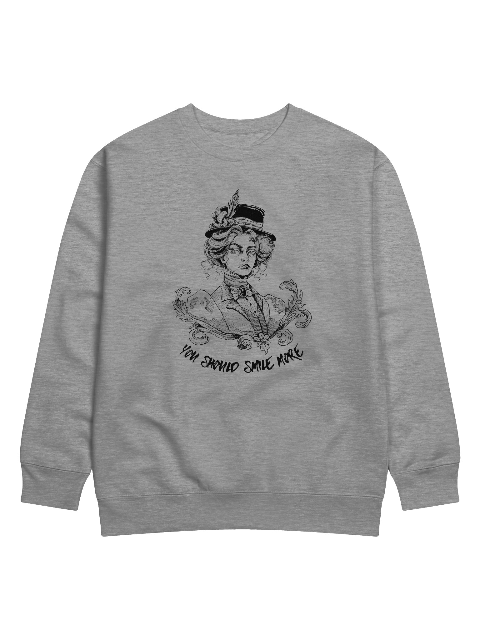 "SMILE MORE" Sweatshirt (Design #2) product image (1)