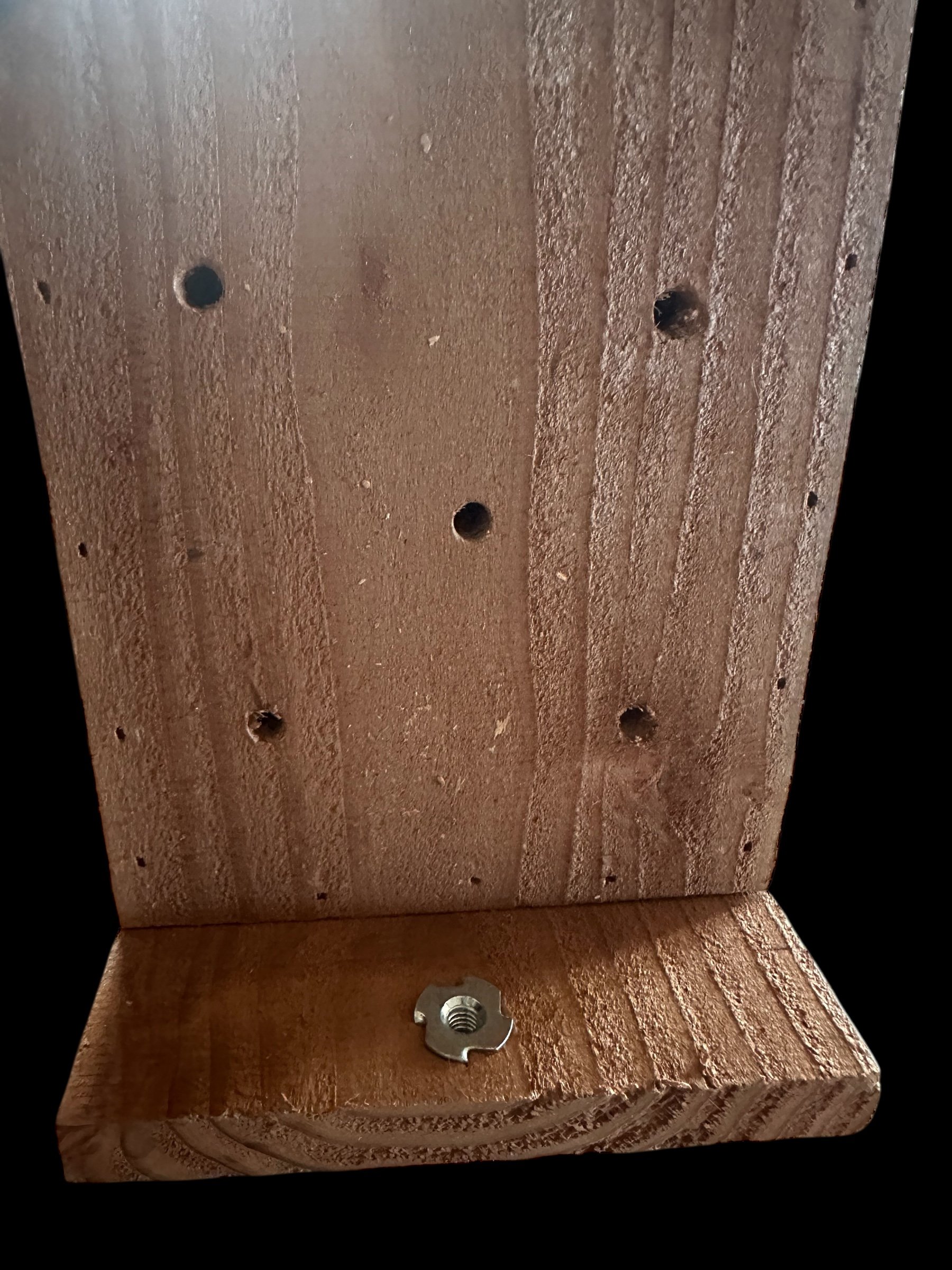Handmade Cedar Birdhouse – Rear Access – For Bluebirds, Chickadees, or Wrens Squirrel Guard Option, and Waterproof Joinery product image (6)