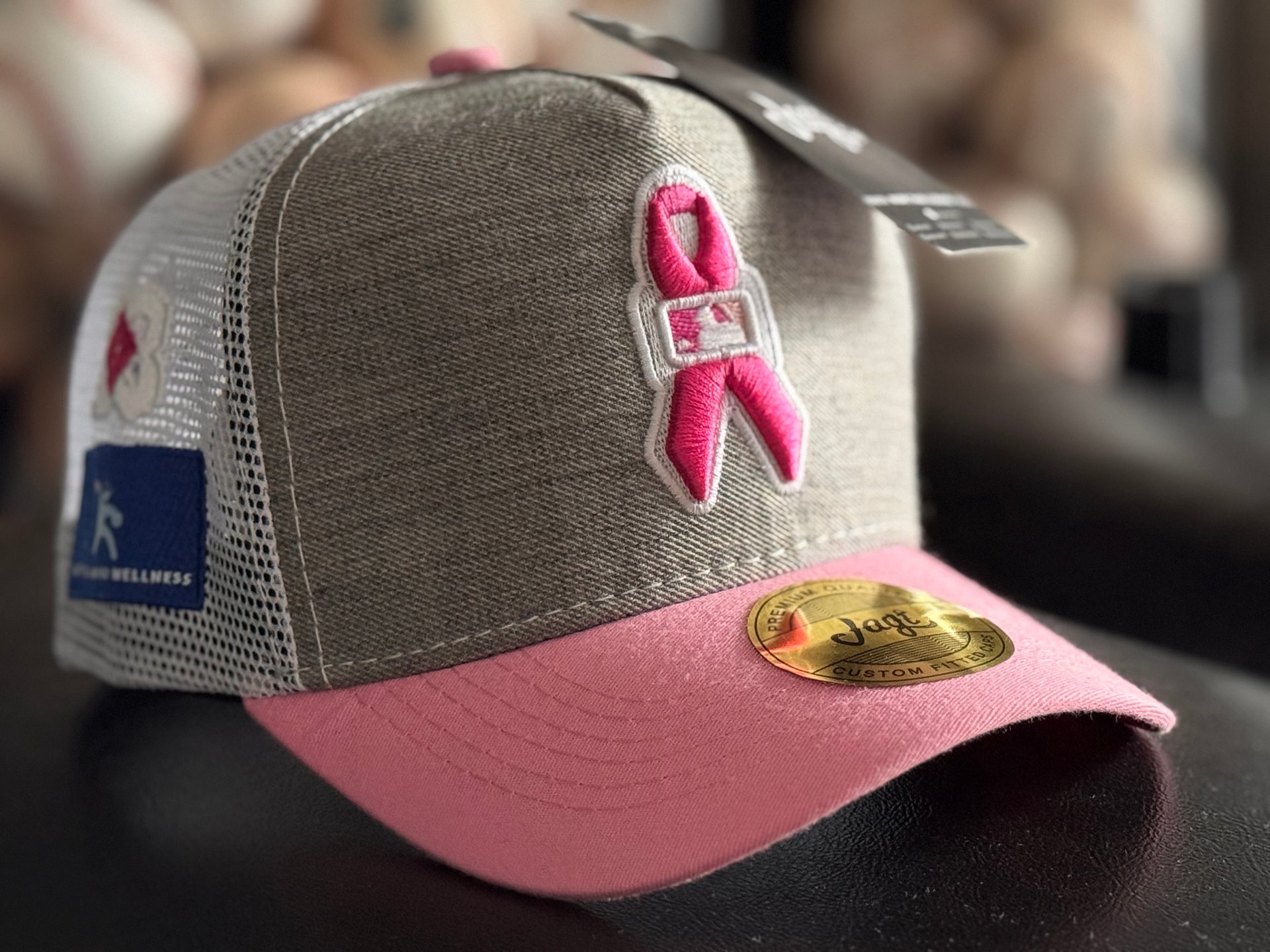 JAGI CAPS PINK RIBBON TRUCKER product image (3)
