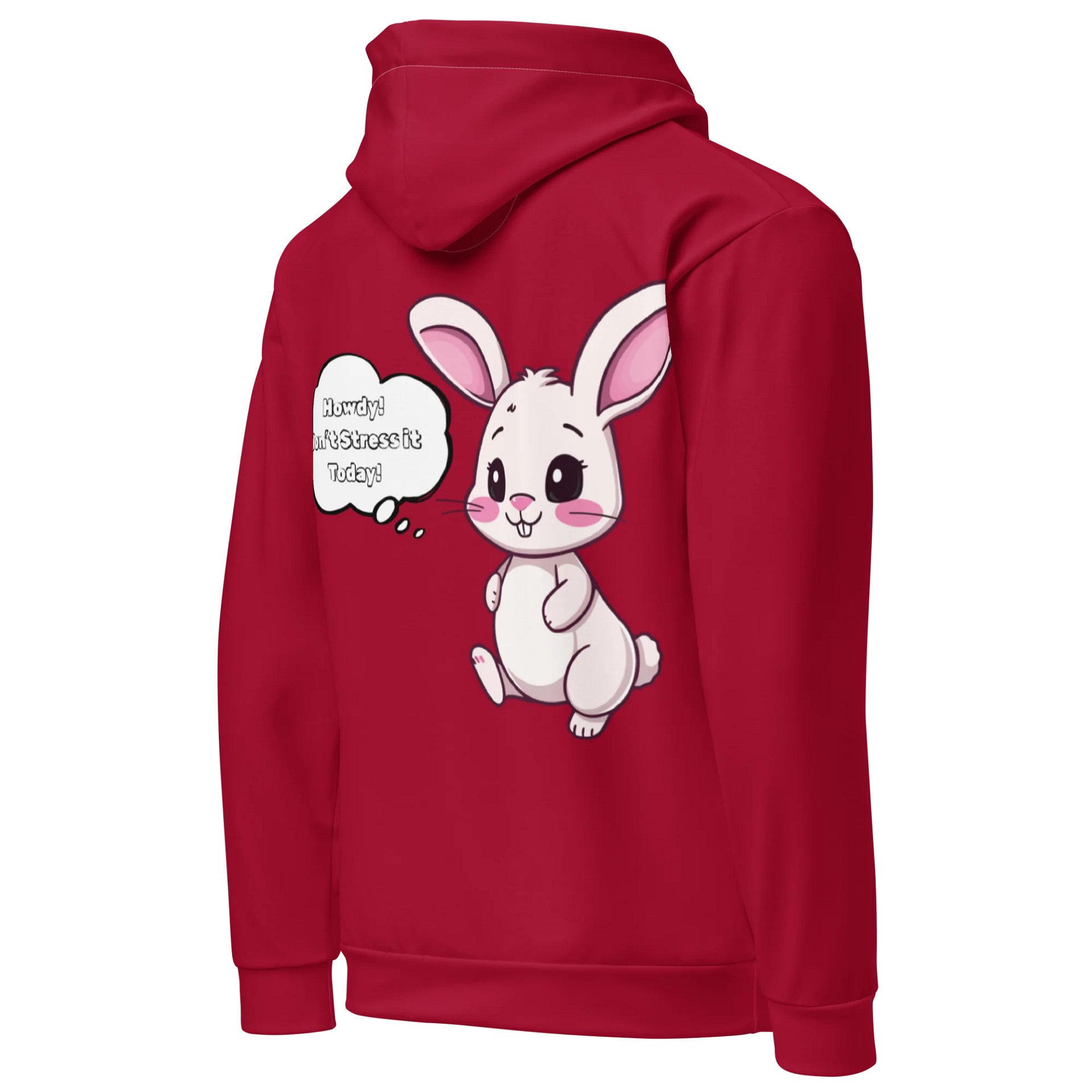 "Don't Stress It" Hoodie (Carmine Red) product image (4)