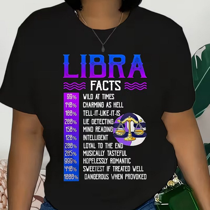 Libra Facts T-Shirt product image (1)