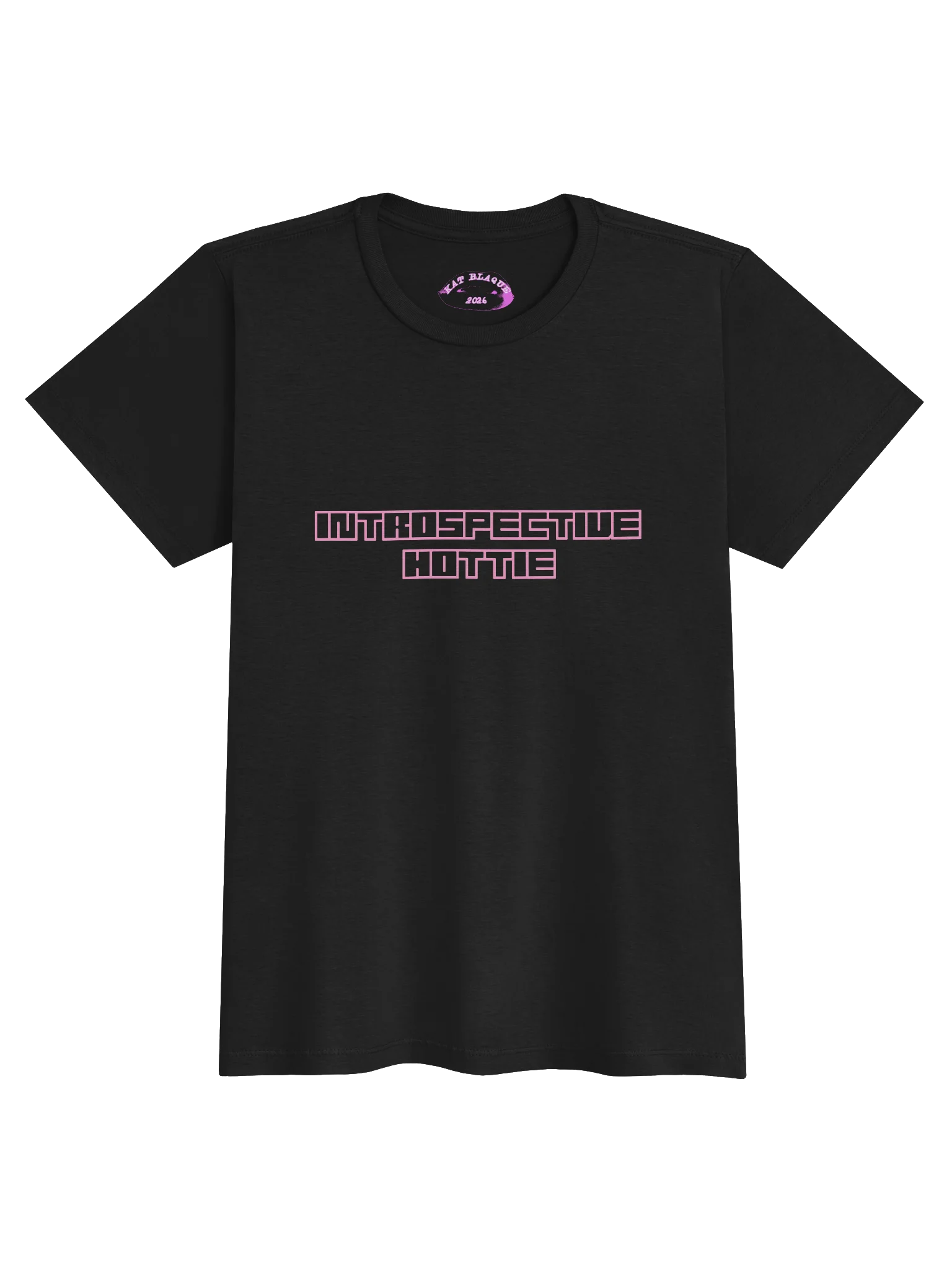 Introspective Hottie Black and Pink Shirt product image (2)