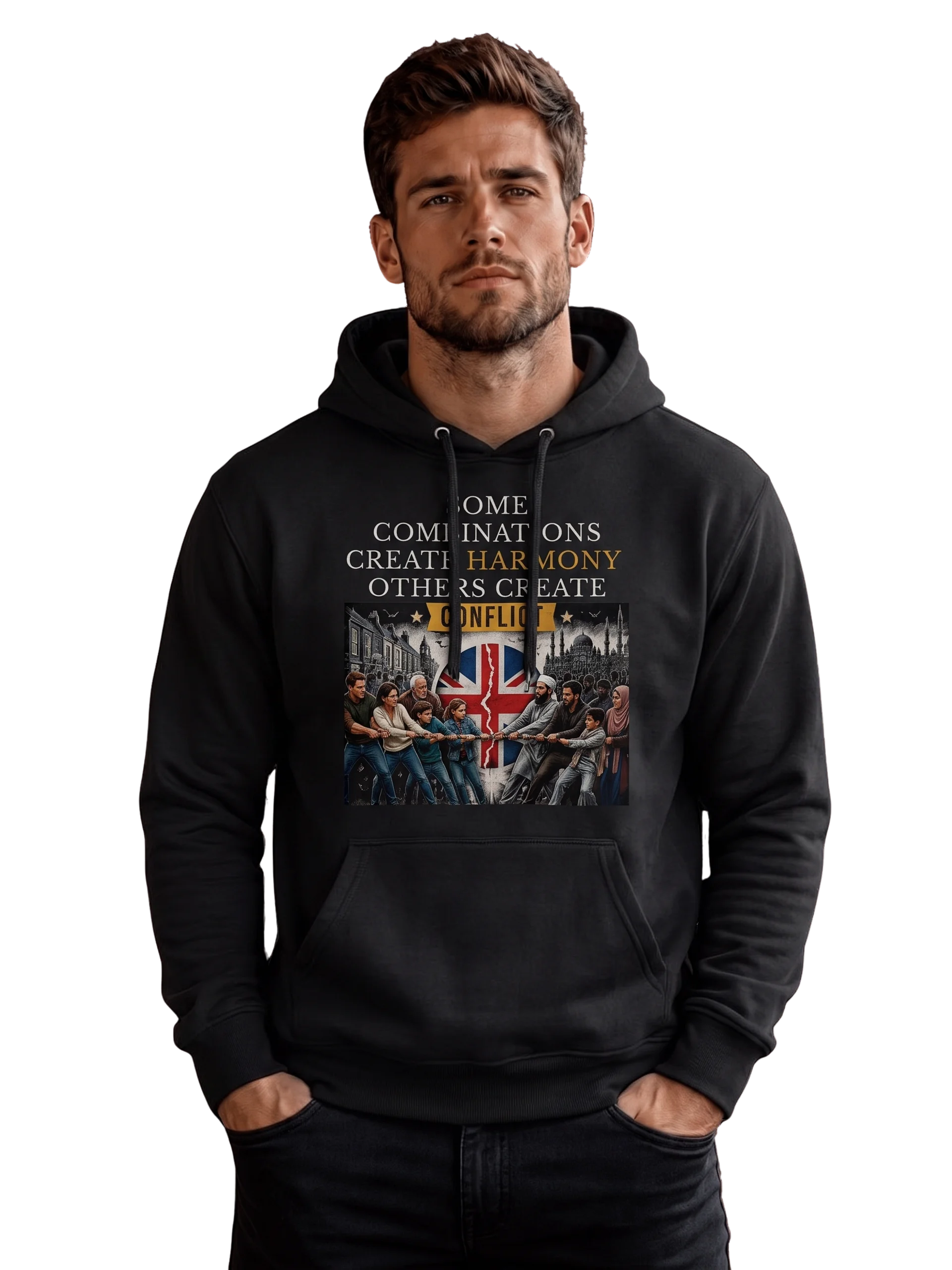 Harmony or Conflict Graphic Hoodie product image (1)